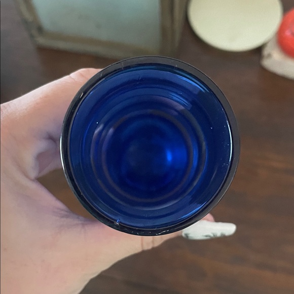 Cobalt Blue “bamboo” Vase 1970’s - Picture 2 of 4